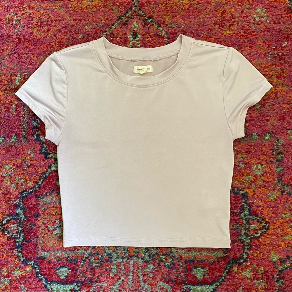UO Slinky Lavender Crop Top